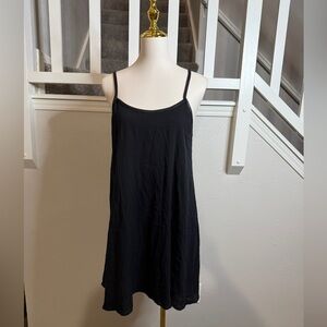Alice + Olivia Black Spaghetti Strap Mini Dress